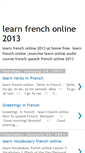 Mobile Screenshot of learnfrenchonline2013.blogspot.com