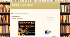 Desktop Screenshot of kashifislamviews.blogspot.com