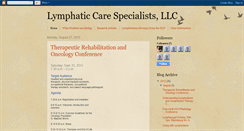 Desktop Screenshot of lymphaticcare.blogspot.com