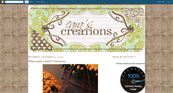 Desktop Screenshot of carascreationsblog.blogspot.com