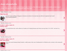 Tablet Screenshot of dearshopaholic.blogspot.com