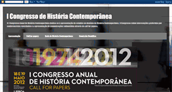 Desktop Screenshot of congressohistoriacontemporanea.blogspot.com