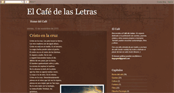 Desktop Screenshot of elcafedelasletras.blogspot.com