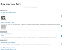 Tablet Screenshot of blogpourquoifaire.blogspot.com