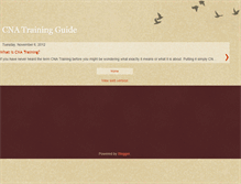 Tablet Screenshot of cna-training-guide.blogspot.com