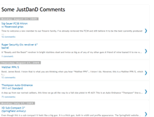 Tablet Screenshot of justdandcomments.blogspot.com