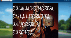 Desktop Screenshot of eulaliademeridaylaliteratura.blogspot.com