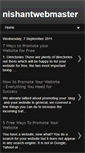 Mobile Screenshot of nishantwebmaster.blogspot.com