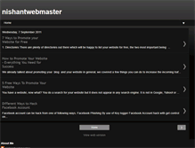 Tablet Screenshot of nishantwebmaster.blogspot.com