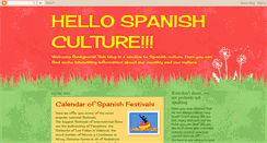 Desktop Screenshot of hellospanishculture.blogspot.com