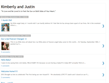 Tablet Screenshot of kimberlyandjustin.blogspot.com