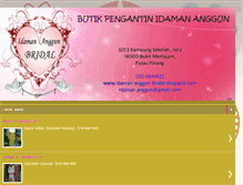 Tablet Screenshot of idaman-anggun-bridal.blogspot.com