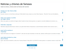 Tablet Screenshot of noticiasychismesdefamosos.blogspot.com
