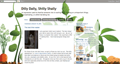 Desktop Screenshot of dillydally-shillyshally.blogspot.com