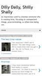 Mobile Screenshot of dillydally-shillyshally.blogspot.com