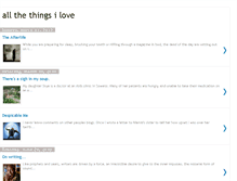 Tablet Screenshot of allthethingsilove.blogspot.com