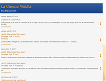 Tablet Screenshot of lacienciamaldita.blogspot.com