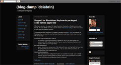 Desktop Screenshot of damienciabrini.blogspot.com
