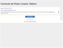 Tablet Screenshot of pedro-linares-curriculum-vitae.blogspot.com