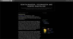 Desktop Screenshot of genitalwarzen-feigwarzen.blogspot.com