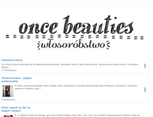 Tablet Screenshot of oncebeauties.blogspot.com