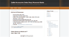 Desktop Screenshot of aksesoriscantik1.blogspot.com