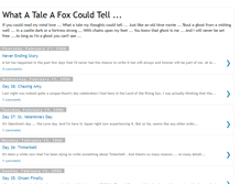 Tablet Screenshot of foxtale.blogspot.com