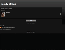 Tablet Screenshot of beauty-of-man.blogspot.com