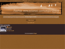 Tablet Screenshot of poetasvenezolanoscontemporaneos.blogspot.com