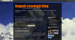 Desktop Screenshot of hegyekcsavargoi.blogspot.com