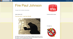 Desktop Screenshot of firepauljohnson.blogspot.com