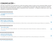 Tablet Screenshot of comunicacionmas.blogspot.com