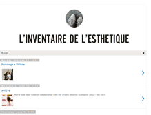 Tablet Screenshot of linventairedelesthetique.blogspot.com