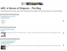 Tablet Screenshot of eleganceofawoman.blogspot.com