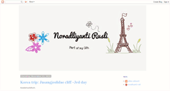 Desktop Screenshot of noradliyantirusli.blogspot.com