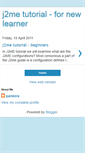 Mobile Screenshot of j2metutorial-fornewlearner.blogspot.com