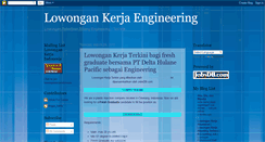 Desktop Screenshot of lowongankerja-engineering.blogspot.com