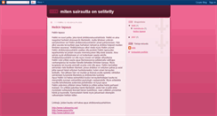 Desktop Screenshot of mitensairauttaonselitetty.blogspot.com