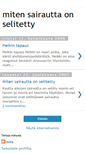 Mobile Screenshot of mitensairauttaonselitetty.blogspot.com