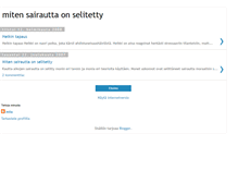 Tablet Screenshot of mitensairauttaonselitetty.blogspot.com
