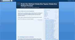 Desktop Screenshot of evdenevenakliyatbizimisimiz.blogspot.com