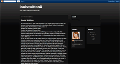 Desktop Screenshot of louisvuitton8.blogspot.com