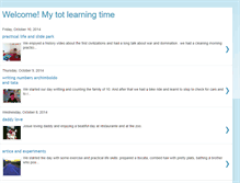 Tablet Screenshot of mytotlearningtime.blogspot.com