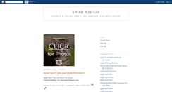 Desktop Screenshot of ipod--video.blogspot.com