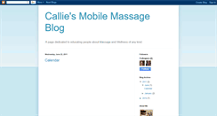 Desktop Screenshot of calliesmassageblog.blogspot.com