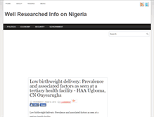 Tablet Screenshot of nigeriadaily.blogspot.com