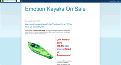 Desktop Screenshot of emotionkayaksonsale.blogspot.com