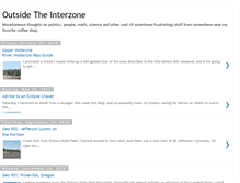 Tablet Screenshot of outsidetheinterzone.blogspot.com