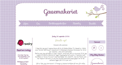 Desktop Screenshot of gavemakeriet.blogspot.com