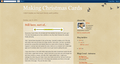 Desktop Screenshot of makingchristmascards.blogspot.com